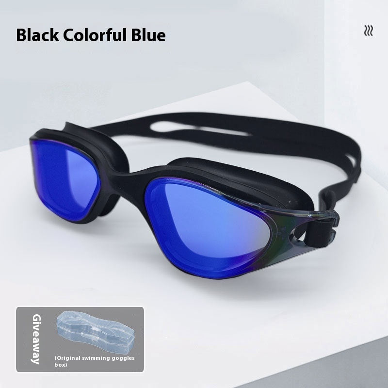 One-piece Silicone Large Frame Large Vision Waterproof Swimming Goggles