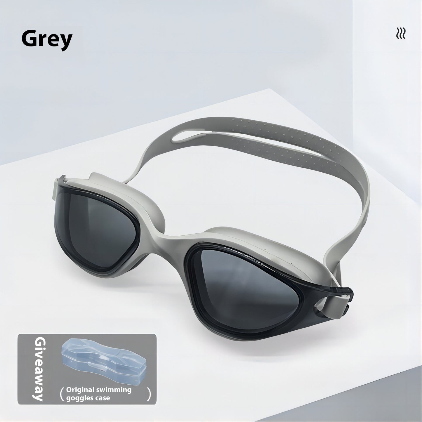 One-piece Silicone Large Frame Large Vision Waterproof Swimming Goggles