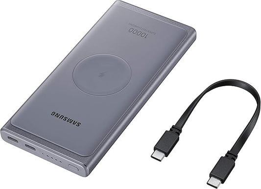 Samsung 10000mAh 25W Wireless Power Bank - Silver