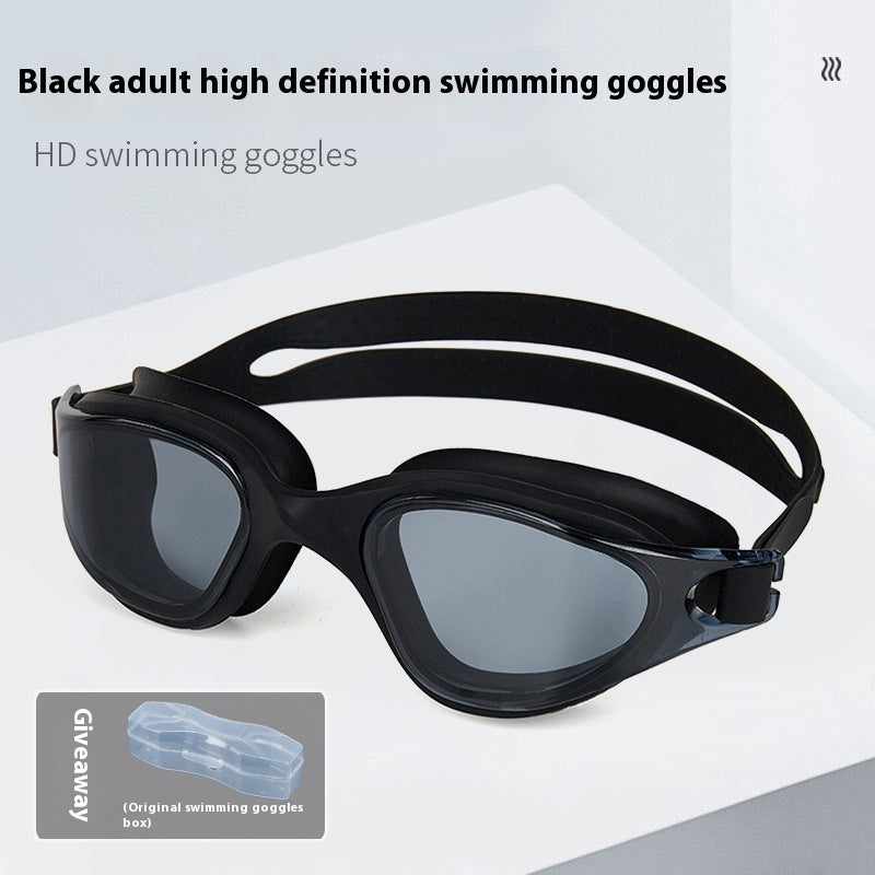 One-piece Silicone Large Frame Large Vision Waterproof Swimming Goggles