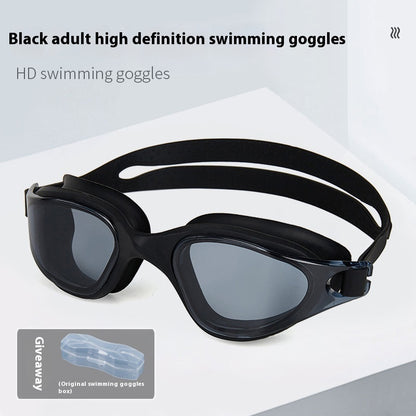 One-piece Silicone Large Frame Large Vision Waterproof Swimming Goggles