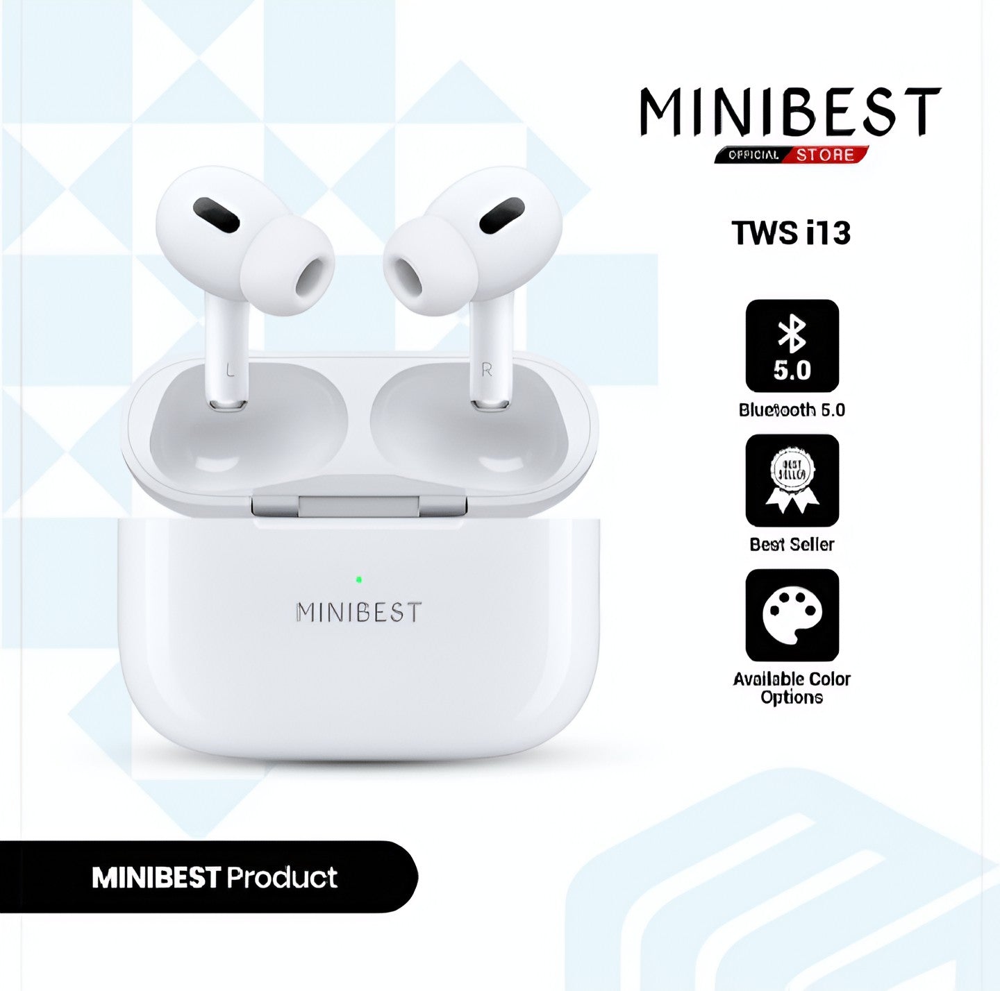 Minibest M5 AirPods Pro – Premium Wireless Bluetooth Earbuds